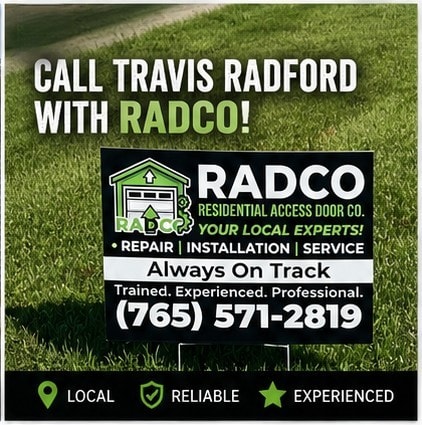 Call Travis Radford with RADCO — (765) 571-2819