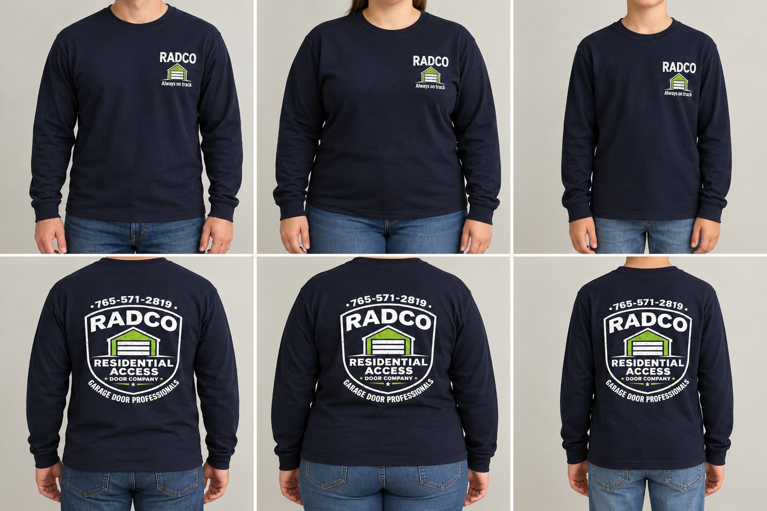 RADCO Long Sleeve T-Shirt — Navy
